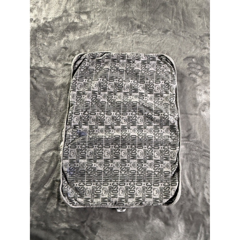 Moschino MMX03A LDB49 Changing Pad Cover One Size Gray Cotton Blend